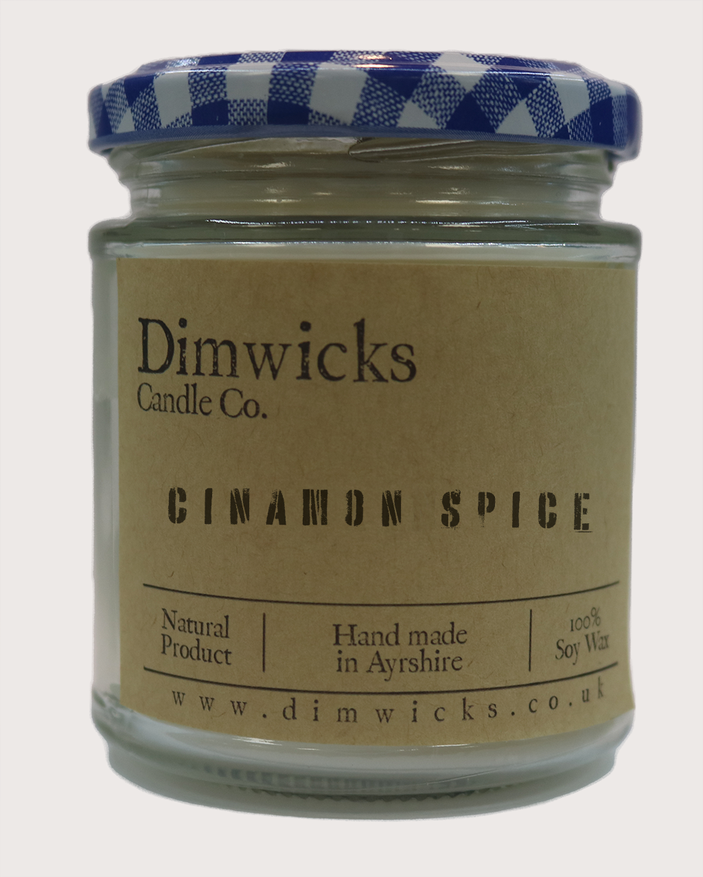 Handmade Small Jar Candle from Dimwicks