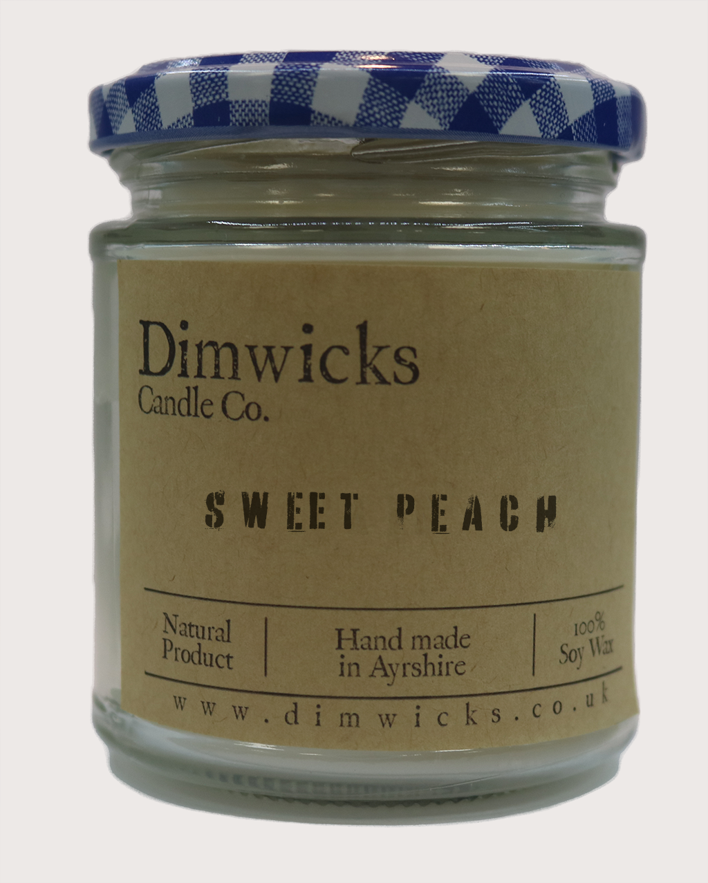 Handmade Small Jar Candle from Dimwicks