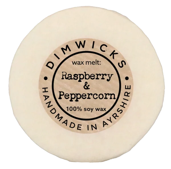 Raspberry & Peppercorn Hand-made Wax Melt from Dimwicks