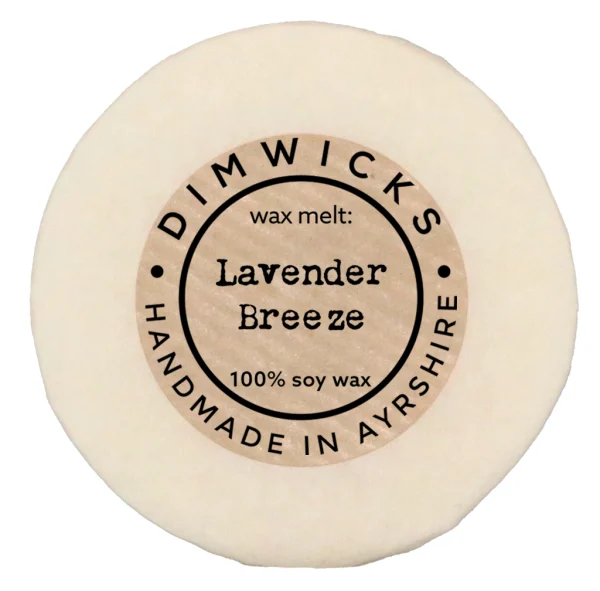 Lavender Breeze Hand-made Wax Melt from Dimwicks