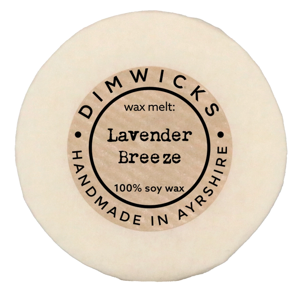 Lavender Breeze Hand-made Wax Melt from Dimwicks