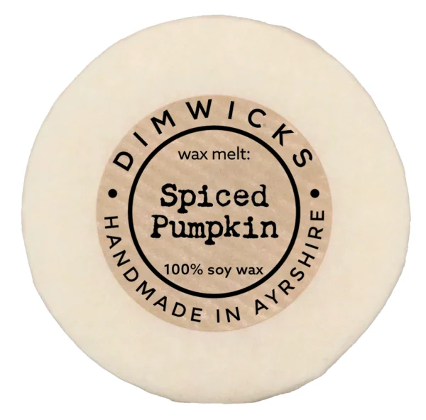 Spiced Pumpkin Hand-made Wax Melt from Dimwicks