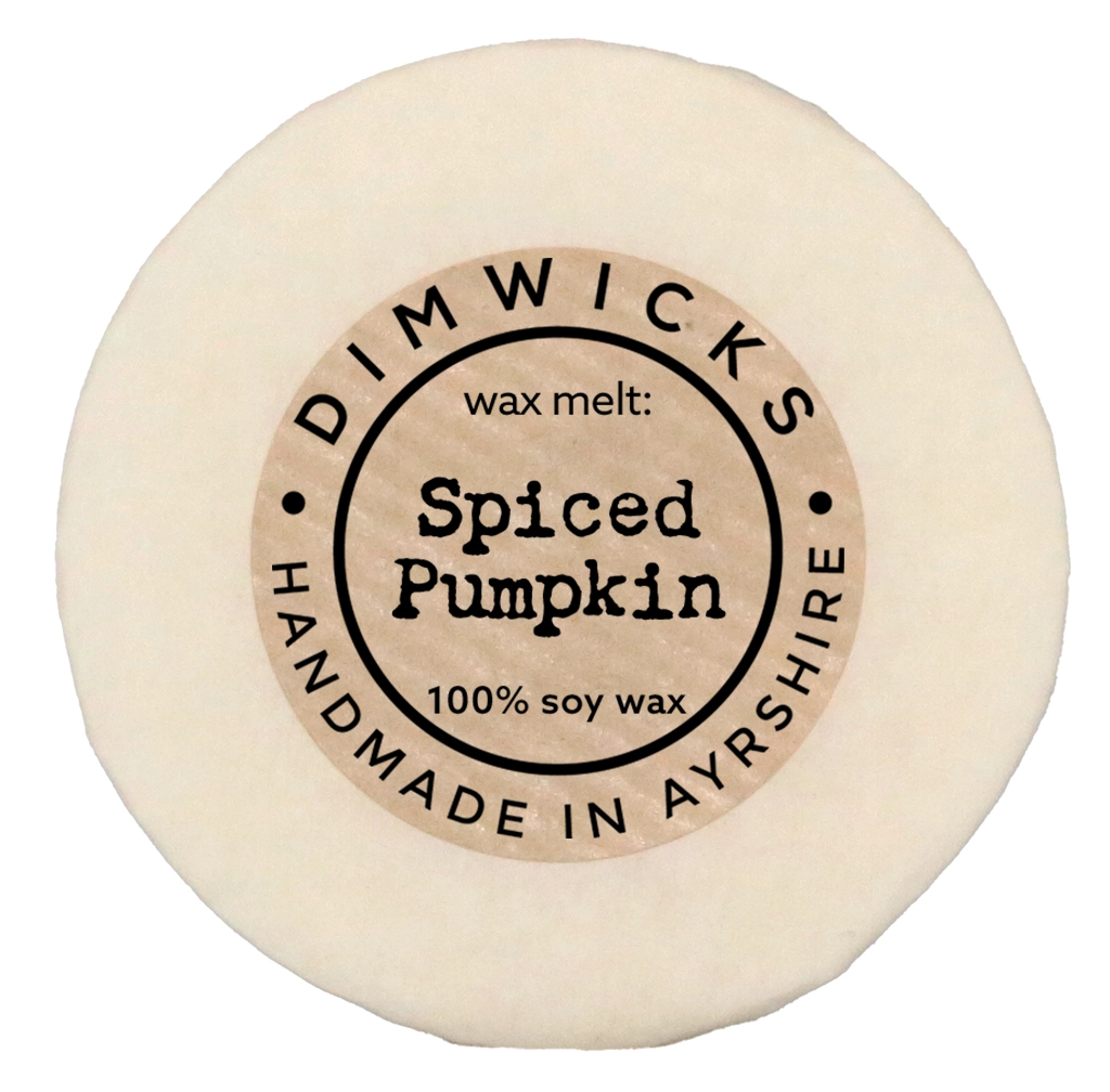 Spiced Pumpkin Hand-made Wax Melt from Dimwicks