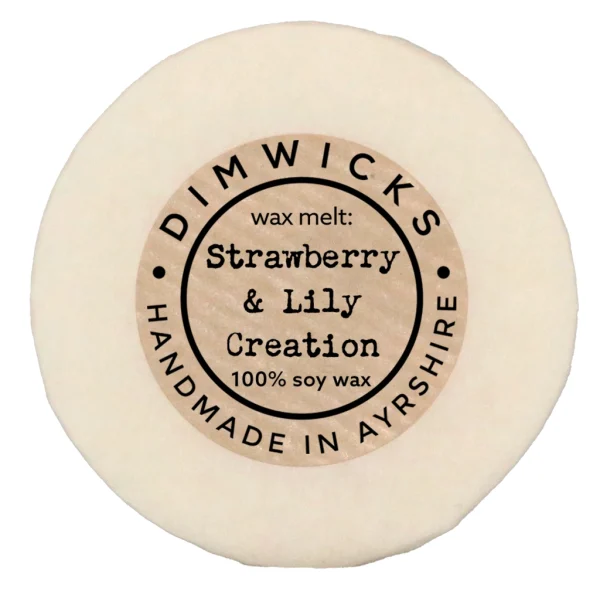 Strawberry & Lily Creation Hand-made Wax Melt from Dimwicks