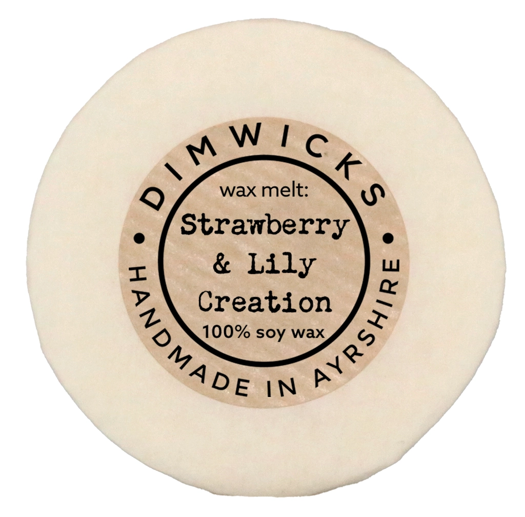 Strawberry & Lily Creation Hand-made Wax Melt from Dimwicks